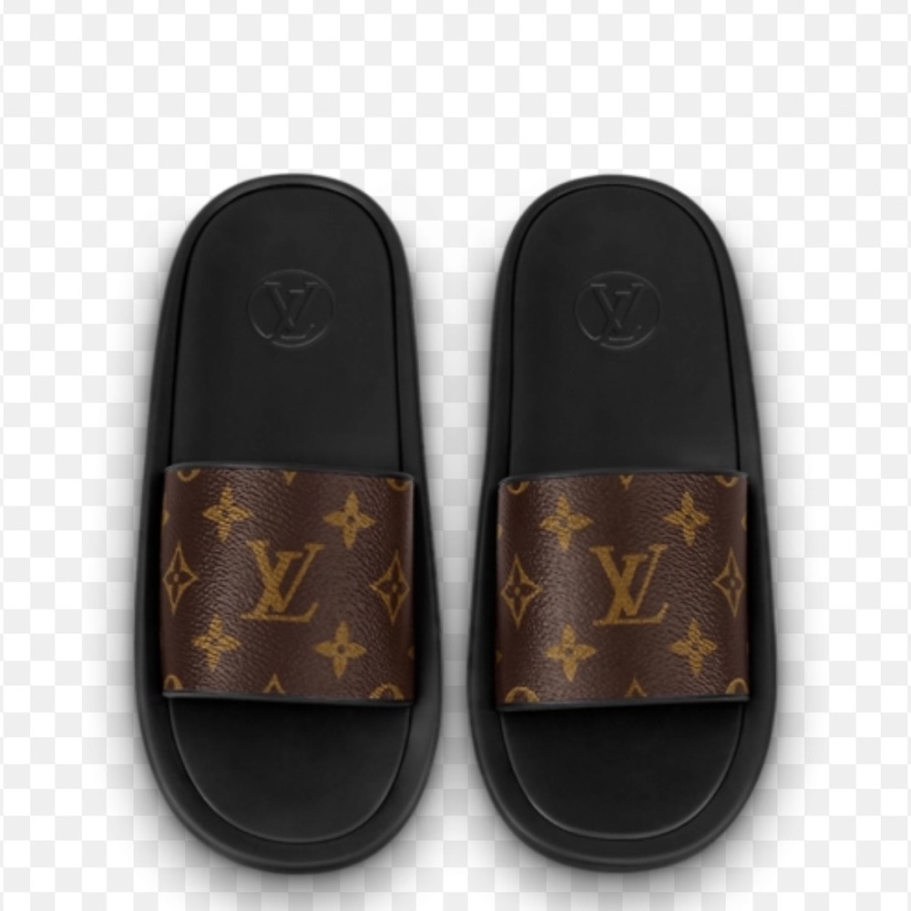Louis Vuitton Monogram Brown Slides